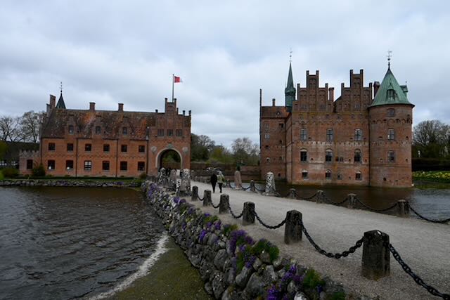 The entrance to Egeskov Castle